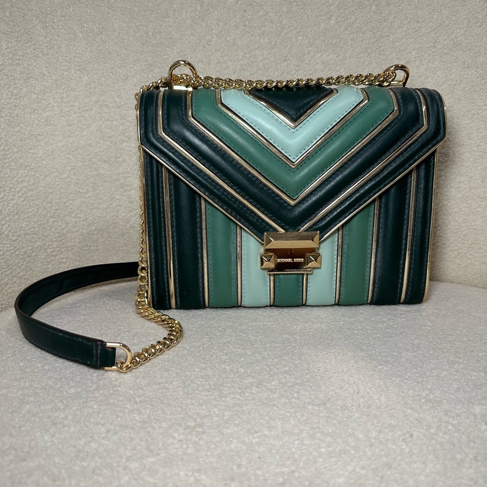 Green Michael Kors Purse
